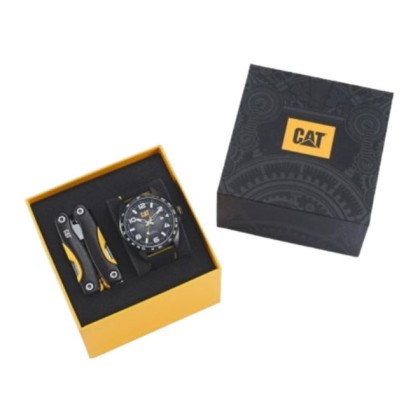 CAT SET-QE-161-21-132 Black Silicone Band 10ATM 47MM Analog Watch